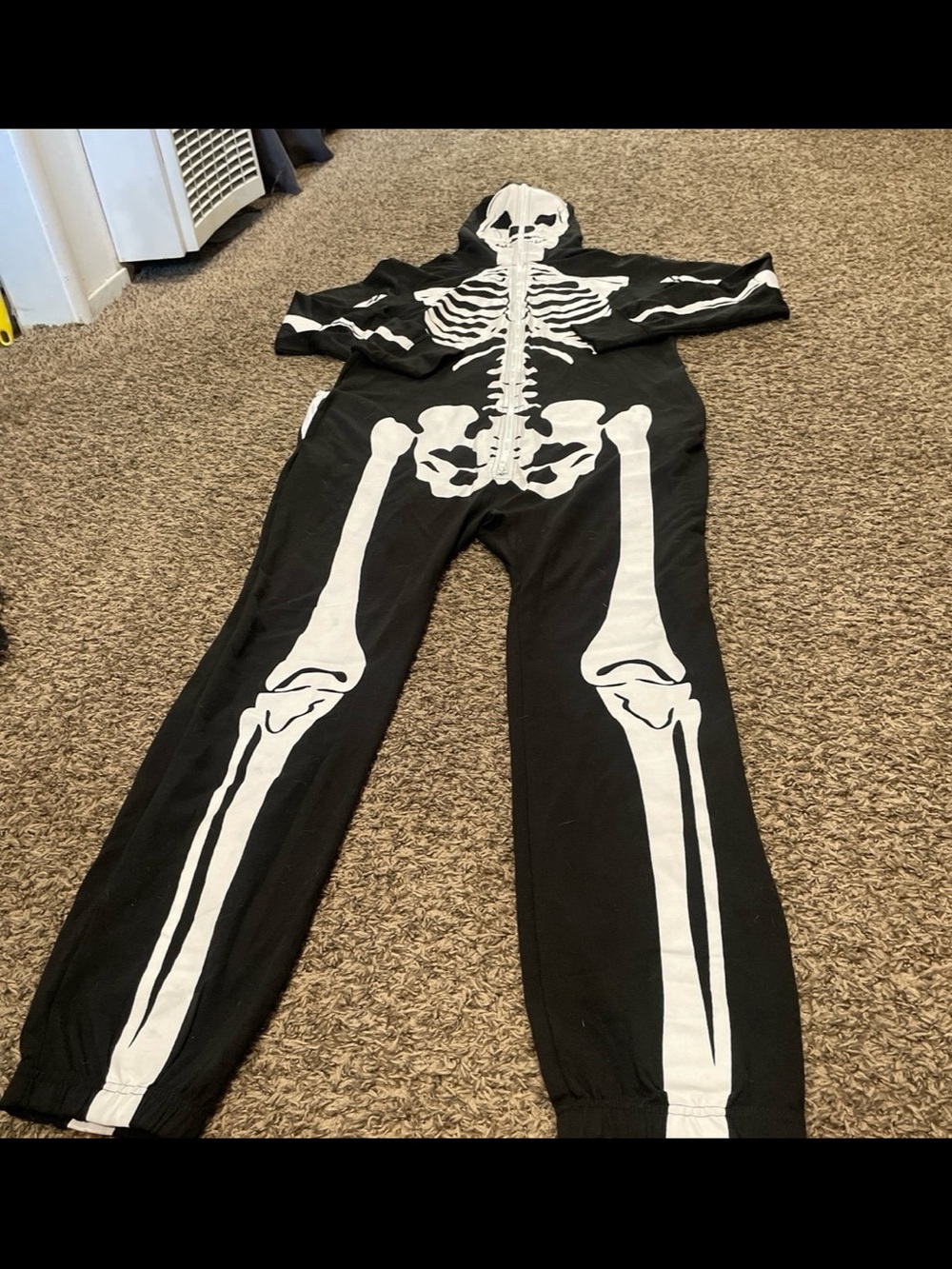 Tipsy elves skeleton costume adult large